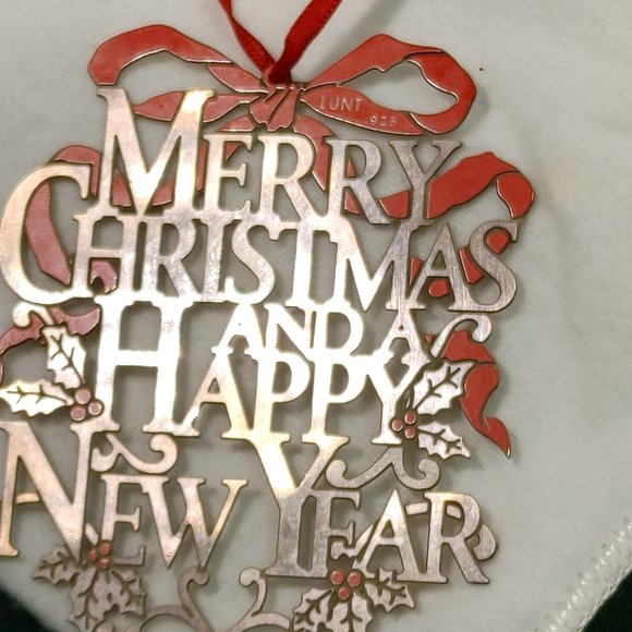 LUNT SILVER HOLIDAY ORNAMENT - Picture 3 of 5